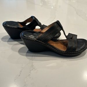 Born T Strap Sandals Heels Slides